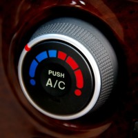 an automobile air conditioner control knob