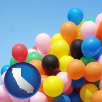 california colorful balloons