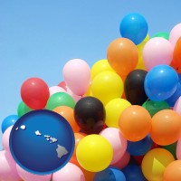 hawaii colorful balloons