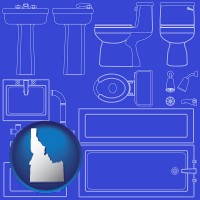 idaho a bathroom fixtures blueprint