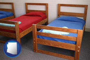 summer camp beds - with Arizona icon