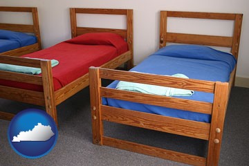 summer camp beds - with Kentucky icon
