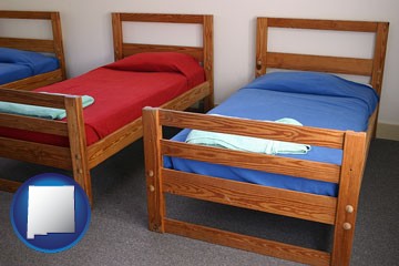 summer camp beds - with New Mexico icon