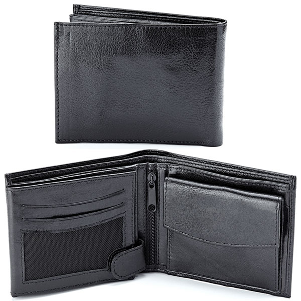 a black leather wallet (large image)