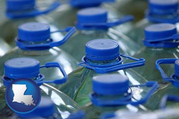 bottled water - with Louisiana icon