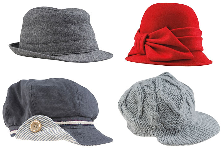 fashionable caps and hats (large image)