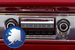 alaska a vintage car radio