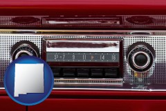 new-mexico a vintage car radio