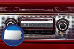 pennsylvania a vintage car radio