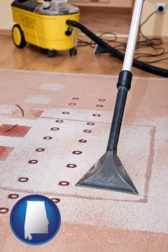 professional carpet cleaning equipment - with Alabama icon