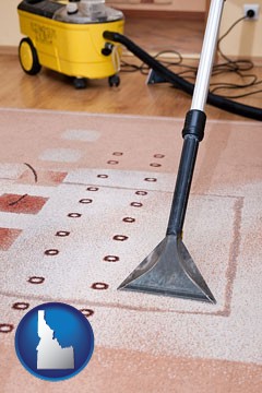 professional carpet cleaning equipment - with Idaho icon