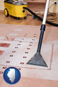professional carpet cleaning equipment - with Illinois icon