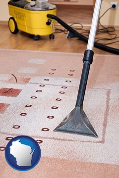 professional carpet cleaning equipment - with Wisconsin icon
