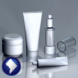 cosmetics packaging - with Washington, DC icon