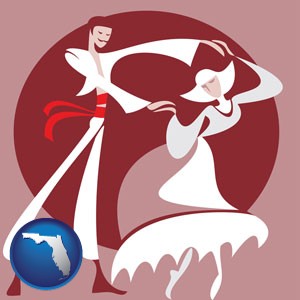 folk dance clothing - with Florida icon