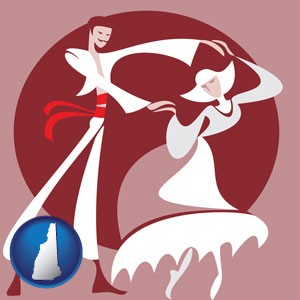 folk dance clothing - with New Hampshire icon