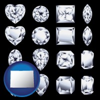 colorado sixteen diamonds, showing various diamond cuts