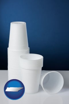 disposable cups - with Tennessee icon