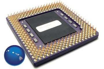 a microprocessor - with Hawaii icon