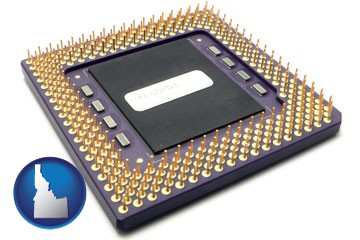 a microprocessor - with Idaho icon