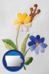 iowa hand-embroidered needlework