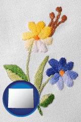 wyoming hand-embroidered needlework