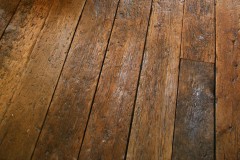 a distressed wood floor