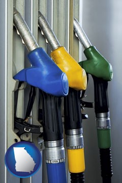gasoline pumps - with Georgia icon