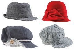 fashionable caps and hats