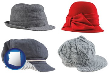 fashionable caps and hats - with Arizona icon