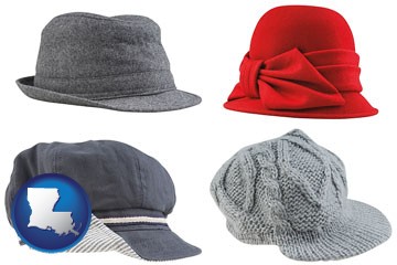 fashionable caps and hats - with Louisiana icon