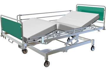 an adjustable hospital bed