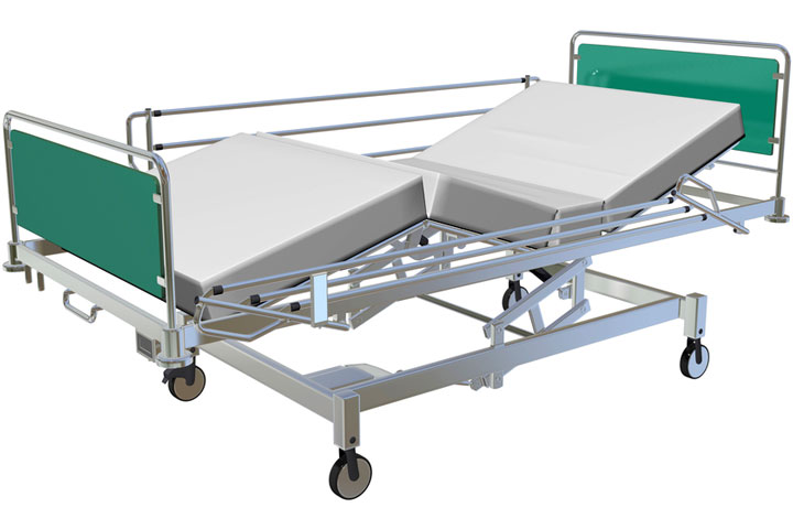 an adjustable hospital bed (large image)