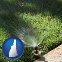 new-hampshire map icon and a directional lawn sprinkler