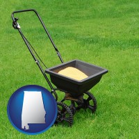 alabama a lawn fertilizer spreader