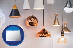 colorado map icon and pendant lighting fixtures