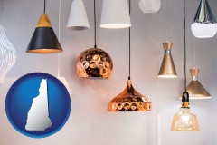 new-hampshire map icon and pendant lighting fixtures