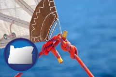 oregon marine knots on a sailboat