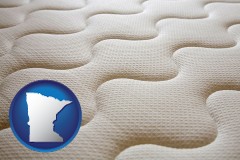 minnesota map icon and a mattress surface