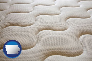 a mattress surface - with Iowa icon