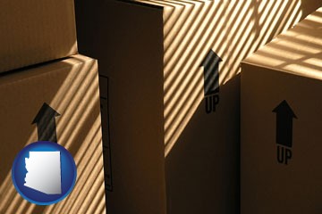 moving boxes - with Arizona icon