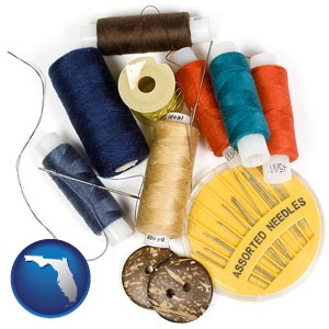 a sewing kit - with Florida icon