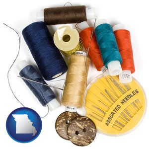 a sewing kit - with Missouri icon