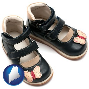 orthopedic shoes for a child - with Maine icon