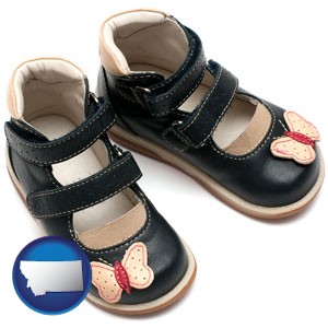 orthopedic shoes for a child - with Montana icon