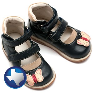 orthopedic shoes for a child - with Texas icon
