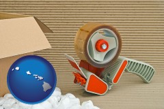 hawaii packaging and shipping supplies: boxes, peanuts, and tape