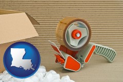 louisiana packaging and shipping supplies: boxes, peanuts, and tape