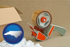 north-carolina packaging and shipping supplies: boxes, peanuts, and tape
