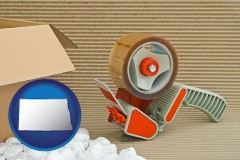 north-dakota packaging and shipping supplies: boxes, peanuts, and tape